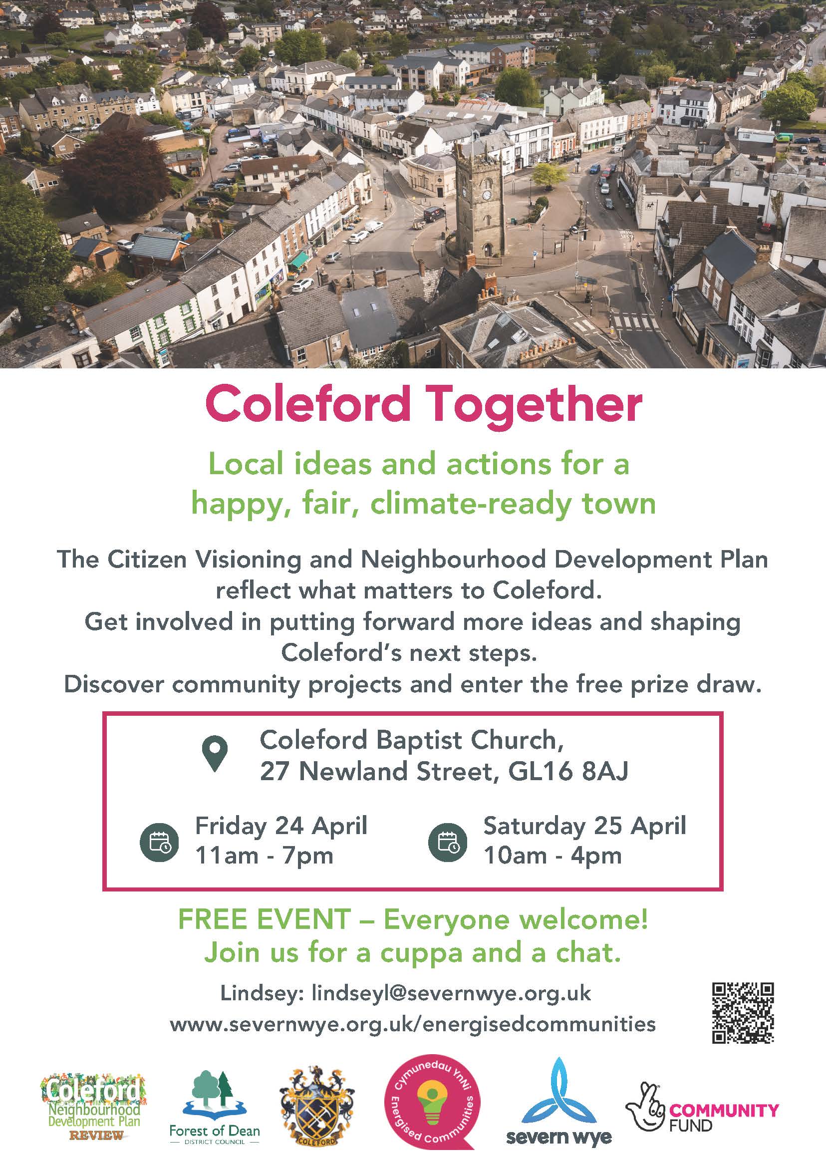 Coleford Together at Coleford Baptist Church. 24th & 25th April